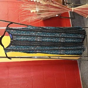 Apt 9 Dress-black, green and tan (#43)